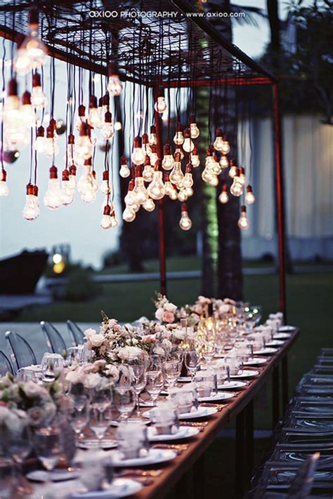 brilliant wedding ideas   edison bulbs emmalovesweddings