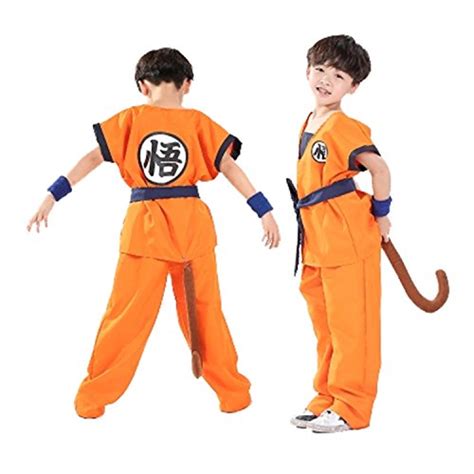 Dragon Ball Costume Son Goku Suit Outfit Cosplay Costume Adult Kids