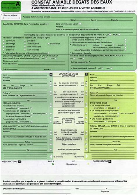 Comment Remplir Un Constat Dégât Des Eaux Le Mag De Lhabitat