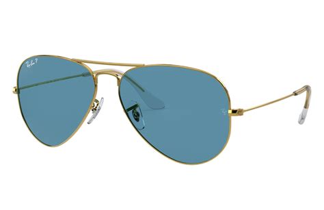 Aviator Classic Sunglasses In Gold And Blue Rb3025 Ray Ban® Us