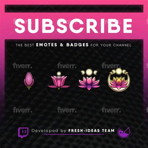 Create Custom Sub Badges For Twitch By Gc Fresh Ideas Fiverr Drawing
