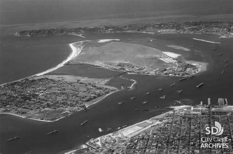 1935 Aerial View Of Coronado And North Island City Of San Diego