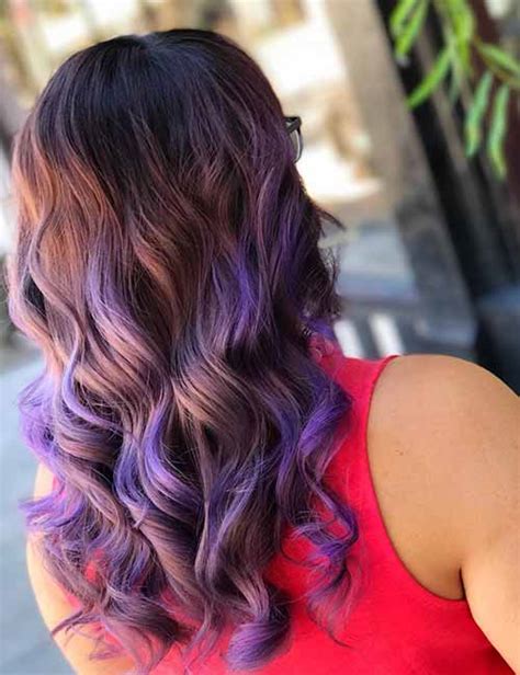 *don't forget to follow photo source hair colorists ig, that is situated below photos. 20 Pretty Purple Highlights Ideas For Dark Hair