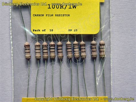 Resistor 100 Ohms 1w Metal Film Resistor 1 Watt