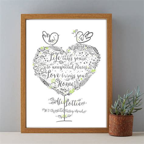 Great couples gift for those who love date night at home. New Home Personalised Housewarming Gift Print By Wetpaint ...