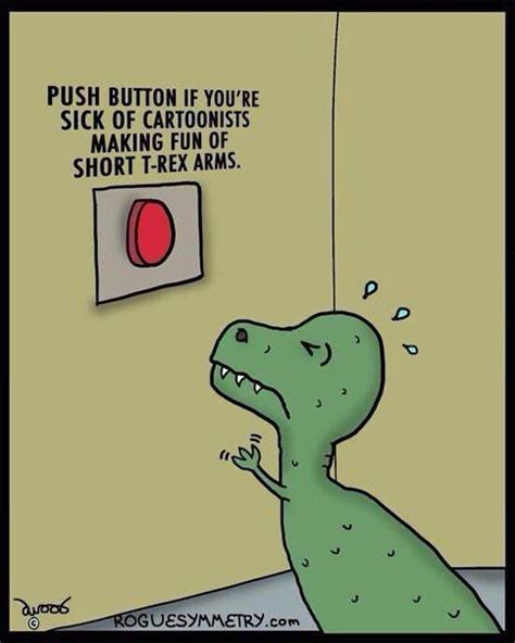 Short Arms T Rex Humor Dinosaur Funny Funny Cartoons