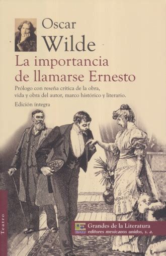 Importancia De Llamarse Ernesto La Wilde Oscar Libro En Papel