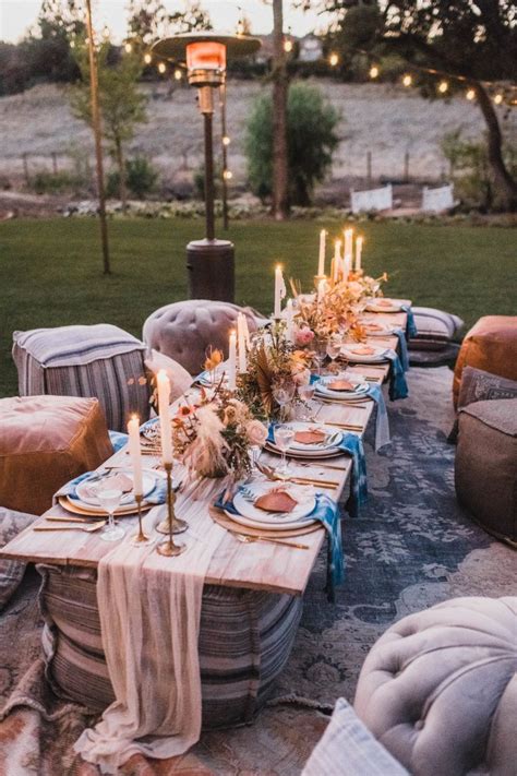 Intimate Boho Dinner Party Under The Stars Beach Dinner Parties