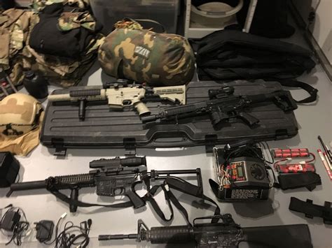 Airsoft Mixed Load Out Of Gear And Parts Parts Airsoft