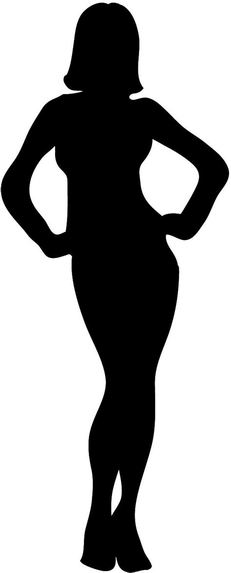 Female Silhouette Black With Outline Woman Silhouette Black Woman Silhouette Silhouette