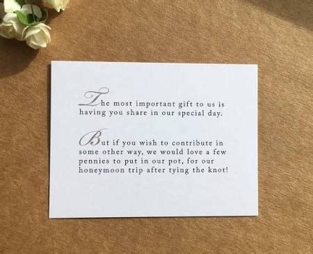 Wedding gift etiquette says that you shouldn't mention them in invitations. how to ask for money as a wedding gift - Google Search ...