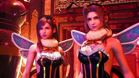 Tifa And Aerith In Honeybee Girl Outfit Final Fantasy 7 Remake Youtube