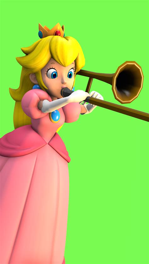 Sfm Peach And Her Trombone By Zefrenchm On Deviantart
