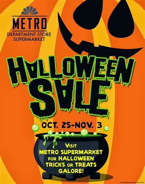 Manila Shopper The Metro Stores Halloween Sale Oct 2013