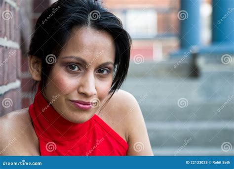 Smiling East Indian Girl Stock Photo Image Of Woman 22133028