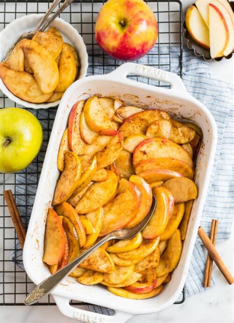Baked Apple Slices With Cinnamon WellPlated Com