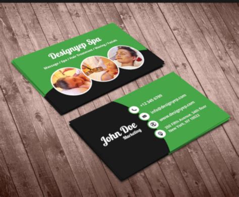 10 Massage Business Card Templates In Word Pages Psd