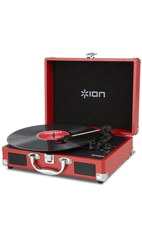 Ion Audio Vinyl Motion Portable 3 Speed Belt Drive Suitcase Turntable