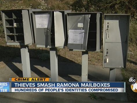 Thieves Smash Mailboxes Steal Personal Info