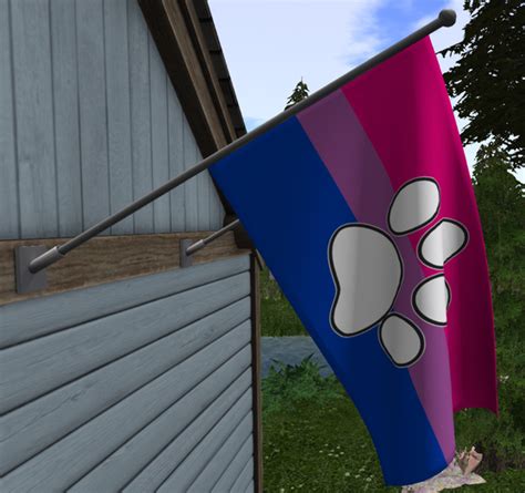 Second Life Marketplace Afk Cafe Wall Flag Furry Pride Bisexual