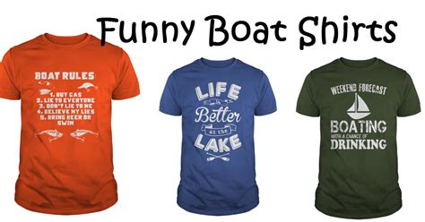 Funny Boat Shirts Clever Diy Ideas