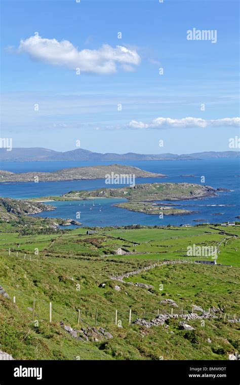 Panoramic View Of Ballinskelligs Bay Atlantic Ocean Ring Of Kerry