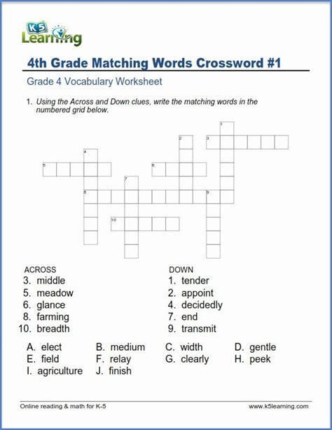10th Grade Vocabulary Worksheets