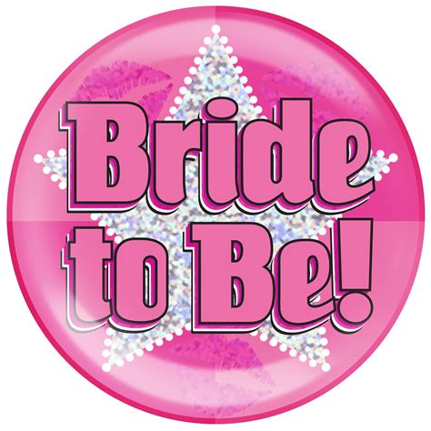 Large Bride To Be Badge Hen Party Girls Night Out Bride