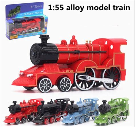 155 Alloy Locomotive Classic Steam Train Model With Sound And Light