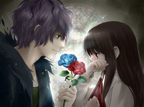 Anime Guy Giving Flowers Wallpapers Wallpaper Cave