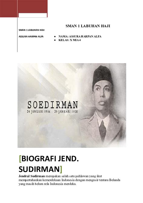 Doc Biografi Jendral Sudirman Zam Hariro