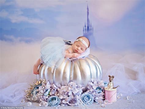 Disney Princess Newborn Baby Photoshoot Is Adorable Daily Mail Online