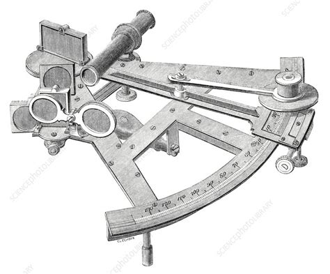 sextant 19th century stock image c023 0837 science photo library