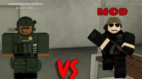 Sheriff Vs Criminal Mods Roblox County Jail Roleplay Youtube