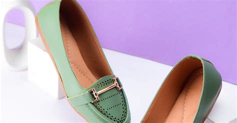 Green Flat Shoes With Buckle · Free Stock Photo