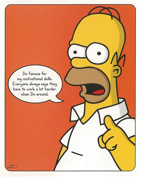 The Simpsons Homer Motivational Quote Poster Card 8 X 10 Etsy