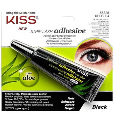 KISS Strip Lash Adhesive Eyelash Glue In Black With Aloe LARGE G EBay