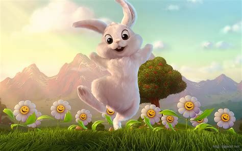 Free Download Cute Cartoon Easter Bunny Wallpaper X For Your Desktop Mobile Tablet