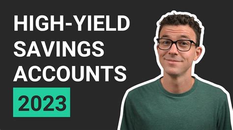 Best High Yield Savings Accounts 2023 Youtube