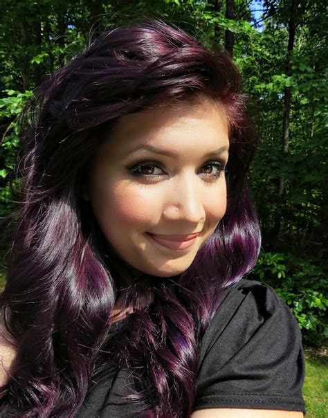 How To Dye Your Hair Purple Dark Purple Hair Color Hair Color Purple