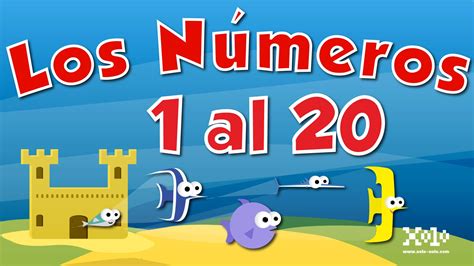 Los Números Del 1 Al 20 En Español Para Niños Videosniños
