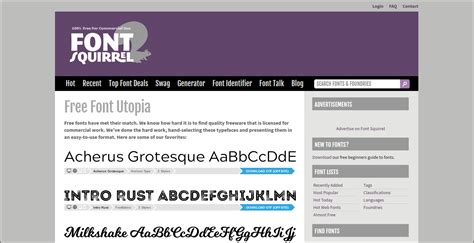 7 Sites With Free Fonts For Commercial Use For Typeface Enthusiasts