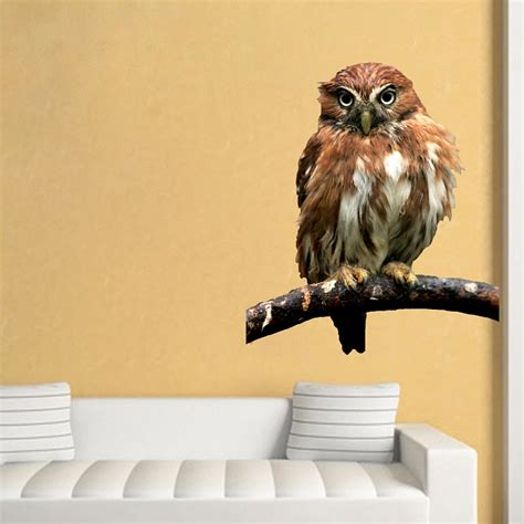 Owl Wall Decal Mural Animal Adhesives Primedecals