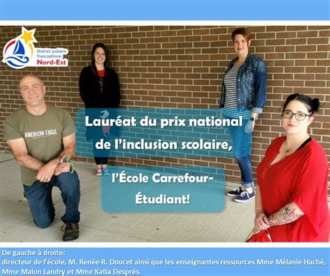LÉcole Carrefour Étudiant Lauréat Du Prix National De Linclusion