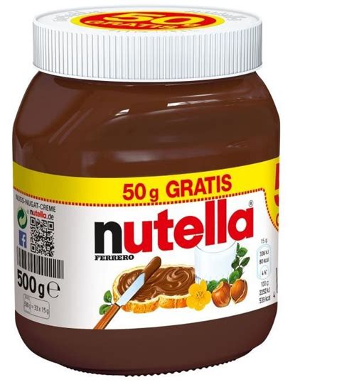 Ferrero Nutella 450g 50g Ab 349 € Preisvergleich Bei Idealode