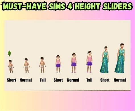 15 Must Have Sims 4 Height Slider Mods 2023 For Custom Tall Sims