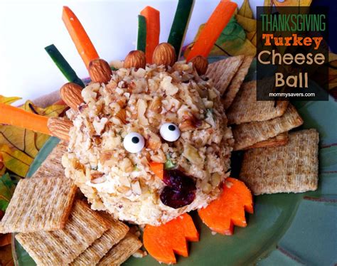 We love to have some appetizers out and ready when guests arrive perfect for your thanksgiving dinner with friends and family. Thanksgiving Turkey Cheese Ball - Mommysavers