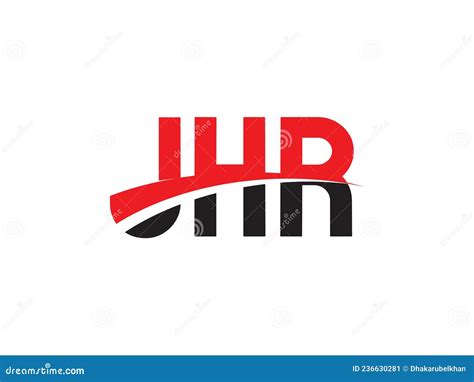 Illustration Du Vecteur De Conception Du Logo Initial De La Lettre Jhr