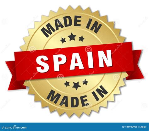 Made In Spain Badge Stock Vector Illustration Of Medal 121923925