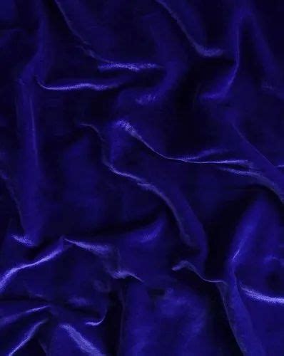 Plain 45 Inch Royal Blue Velvet Fabric For Garments And Upholstery At
